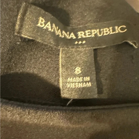 Banana Republic Black Cap Sleeve Square Neck Size 8 Sheath Dress Fitted Mini - Picture 5 of 5